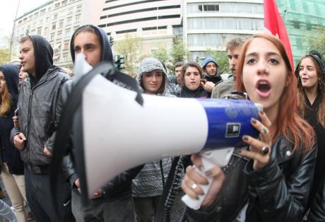  Συλλαλητήριο φοιτητών του Πανεπιστημίου και του ΤΕΙ της Πάτρας σήμερα στο κέντρο της πόλης