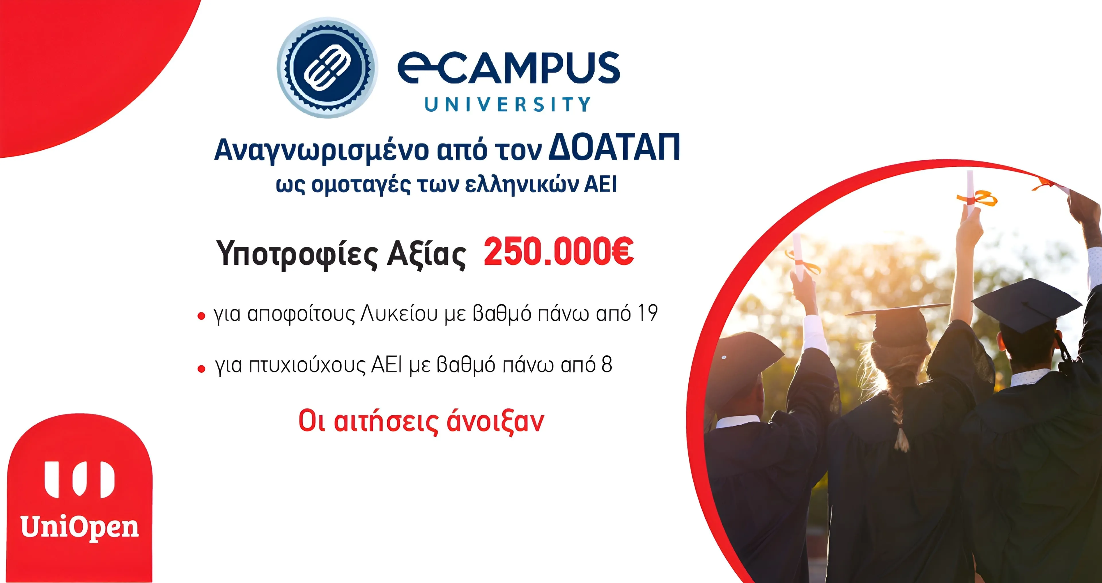 Υποτροφίες UNIOPEN