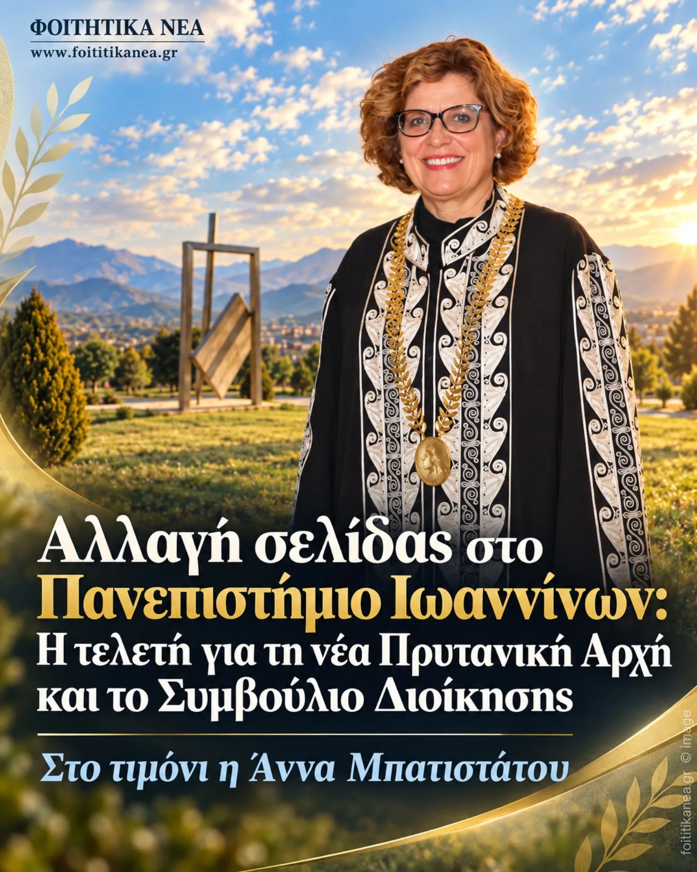 Αλλαγή σελίδας στο Πανεπιστήμιο Ιωαννίνων: Η τελετή για τη νέα Πρυτανική Αρχή και το Συμβούλιο Διοίκησης – Στο τιμόνι η Άννα Μπατιστάτου