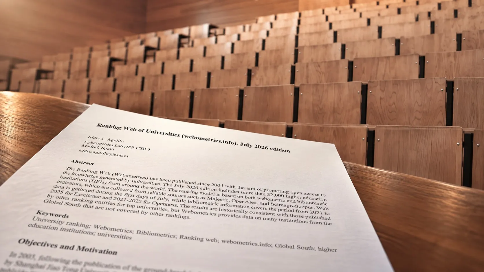Webometrics παρέμβαση Isidro F. Aguillo Φοιτητικά Νέα