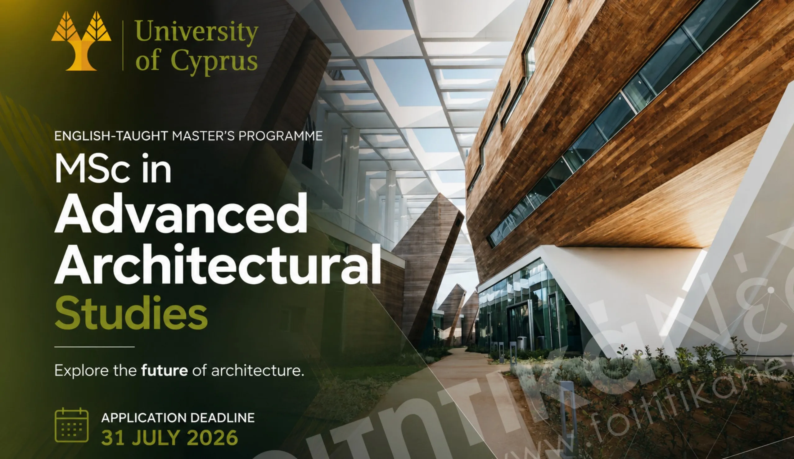 UCY MSc in Advanced Architectural Studies